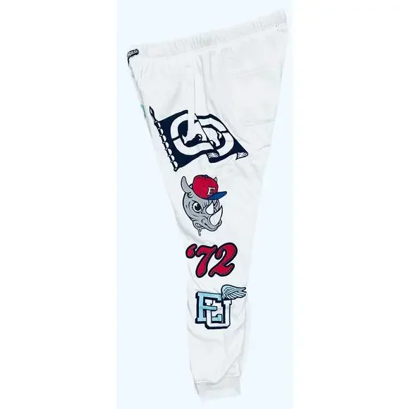 Ecko Unltd Men's Sweatpants Assorted Graphics Fleece Jogger in White - Picture 3 of 4